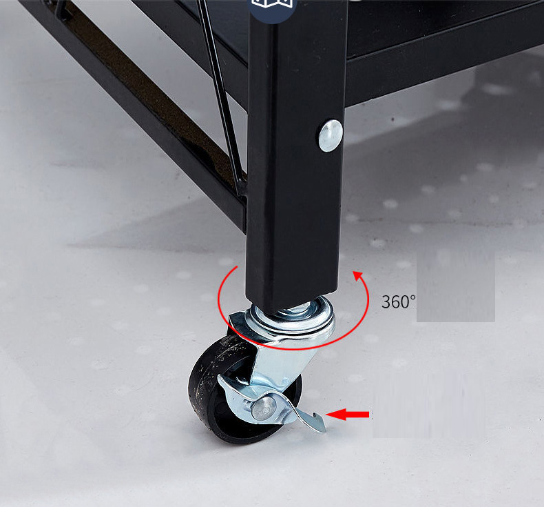 Kệ 3 tầng đựng vật dụng có bánh xe di chuyển - Ảnh 4