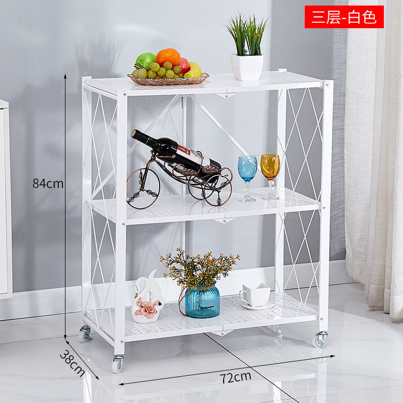 Kệ 3 tầng đựng vật dụng có bánh xe di chuyển