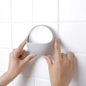 Kệ dán tường đựng xà phòng hình tròn