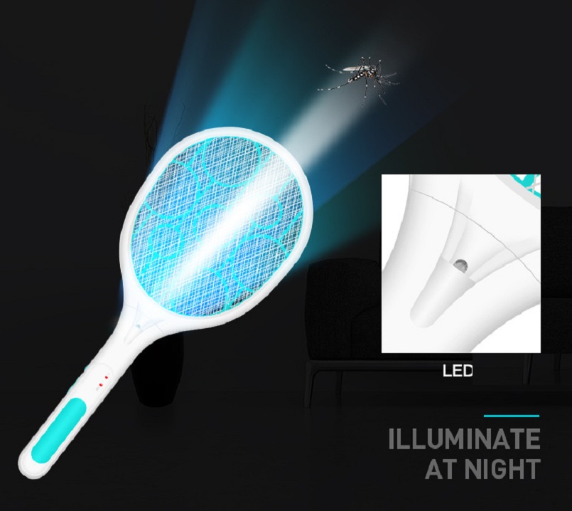 Vợt muỗi sạc usb 48x19.5cm - Ảnh 2