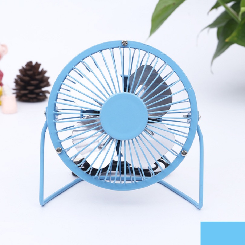 Quạt mini lồng sắt quay 360 dây usb - Ảnh 2