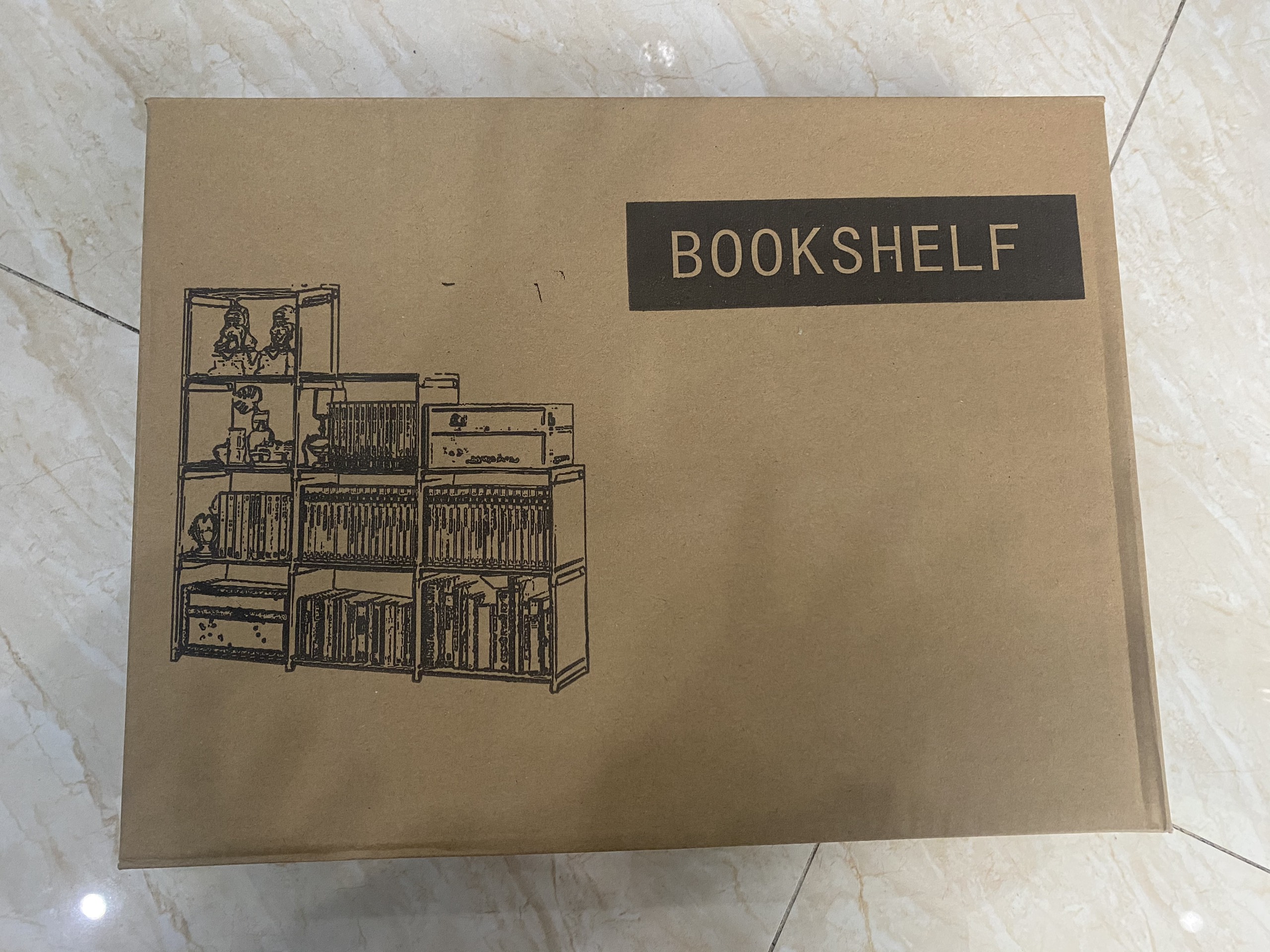 Kệ sách 3 buồng 9 ngăn