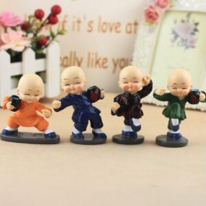 Combo 4 chú tiểu múa võ ôm bình rượu