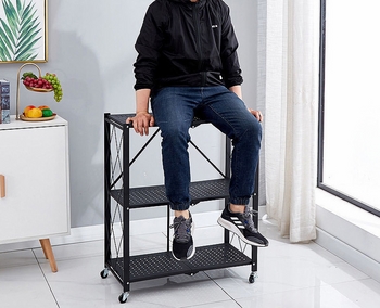 Kệ 3 tầng đựng vật dụng có bánh xe di chuyển - Ảnh 3