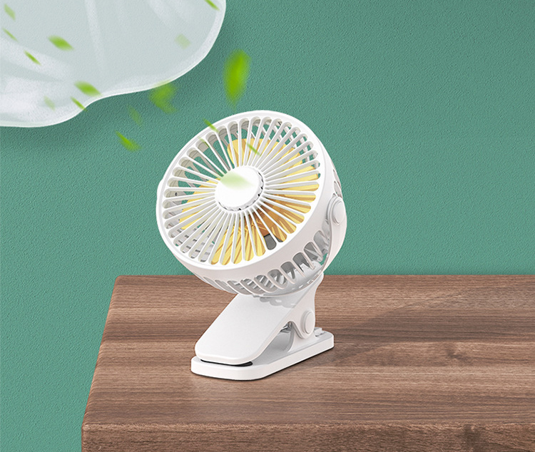 Quạt kẹp bàn cố định pin 1200 - Ảnh 2