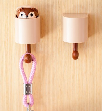 Móc dán tường hình sóc dễ thương - Ảnh 2