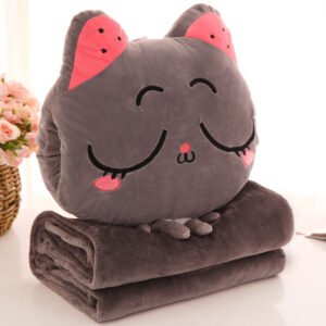 Gối chăn hình mèo dễ thương 160x110cm