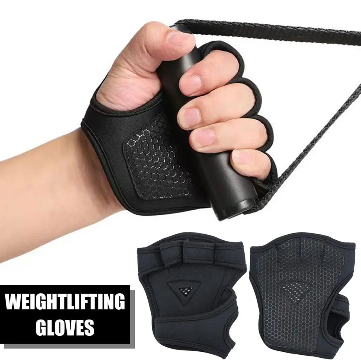 Bao tay hở mu nam nữ tập gym tập tạ G4K - Ảnh 2