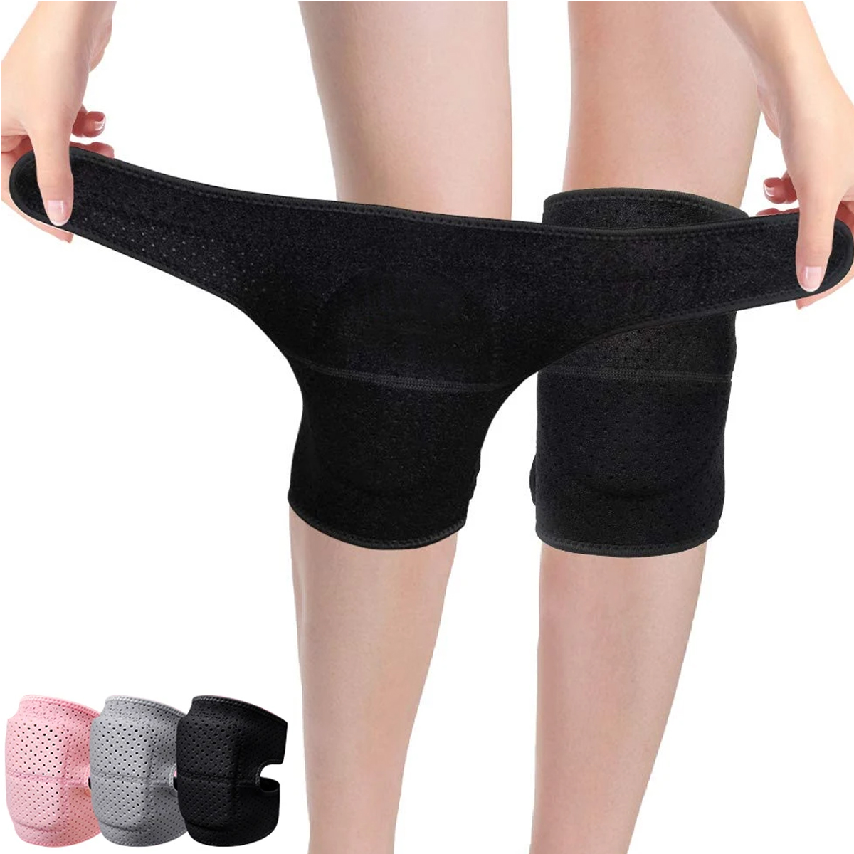 Đai bảo vệ khớp gối, có đệm bọc đầu gối tập gym, yoga, pilates D7D - Ảnh 2
