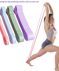 [WP]Dây cao su kháng lực dài tập toàn thân, dây khánh lực powerband tập topbody nhiều màu, nhiều mức tạ nam nữ