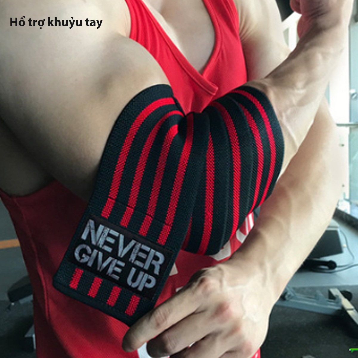 Dây đai quấn cùi chỏ tay, hổ trợ khuỷu tay tập gym nam nữ NG - Ảnh 2