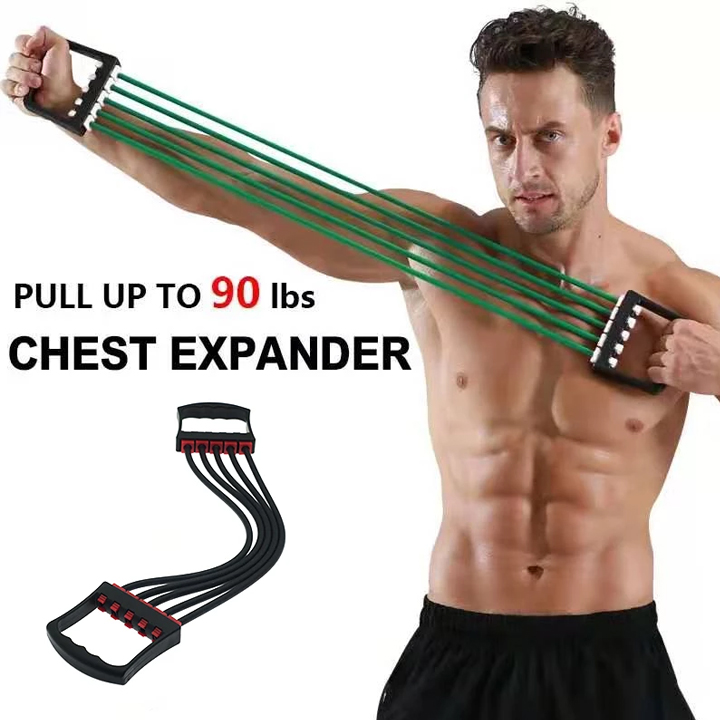 Dây kéo 5 dây tập cơ tay cơ ngực L50 - Ảnh 3