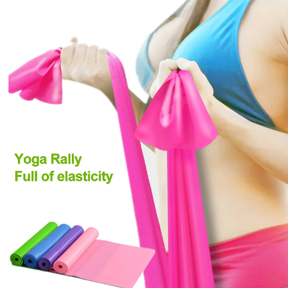 Dây cao su đàn hồi kháng lực tập yoga pilates gym thể lực - Ảnh 2