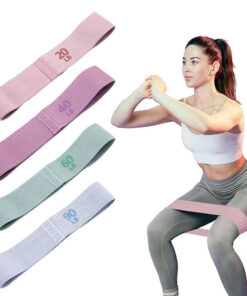 [HR4]Dây kháng lực vải miniband tập mông đùi, dụng cụ tập gym pilates nam nữ