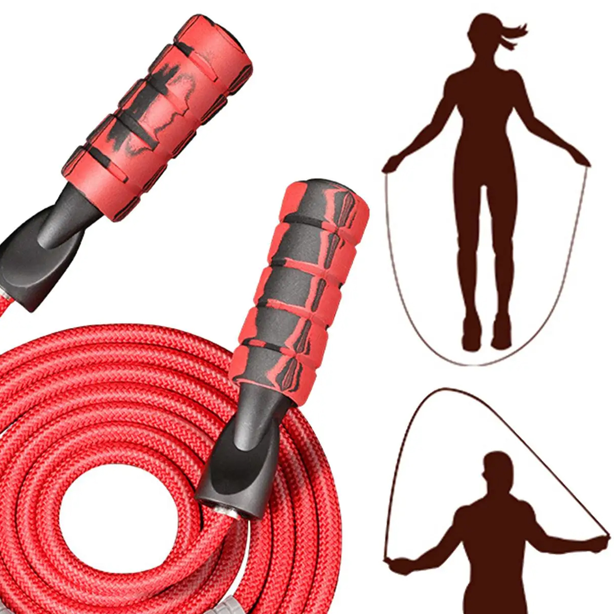 Dây nhảy tập thể dục giảm cân, tập thể lực tốc độ DN07 - Ảnh 2