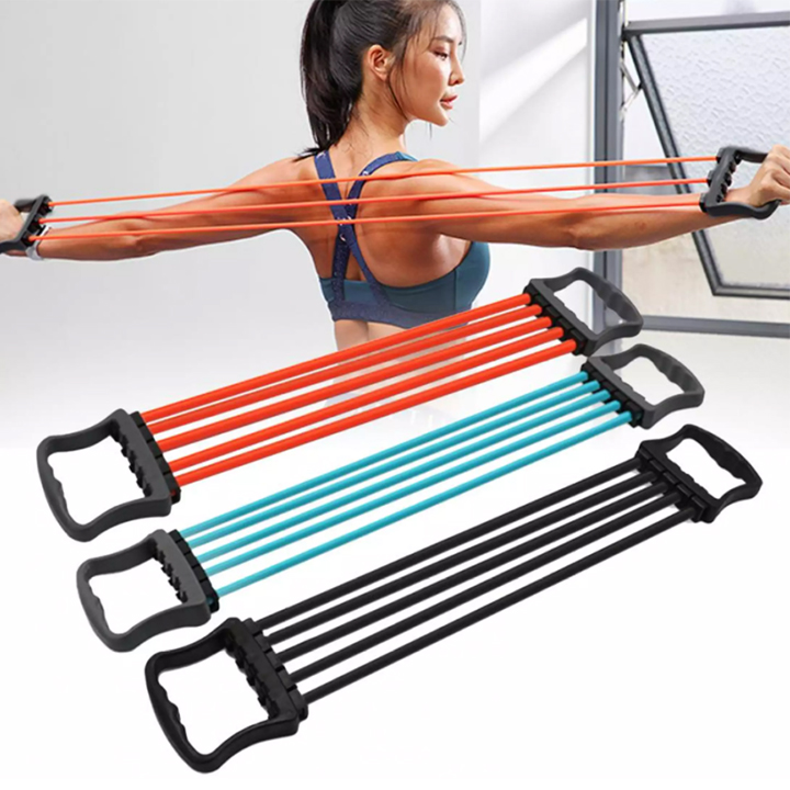 Dây kéo 5 dây tập cơ tay cơ ngực L50 - Ảnh 2