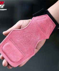 Găng tay tập gym, dây kéo lưng deadlift, strap nâng đẩy tạ da bò LSK
