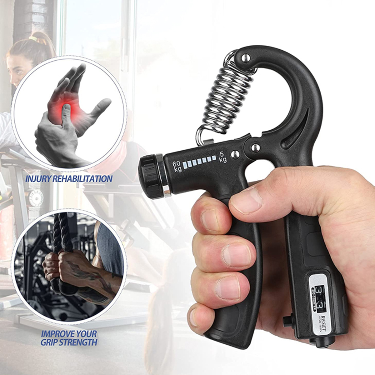 Dụng cụ tập tay bóp tay tập cơ tay LXA - Ảnh 2